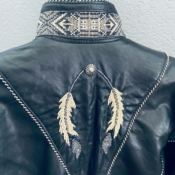 Tribe America Vintage Leather Jacket & Vest - 8 - Picture 3 of 10